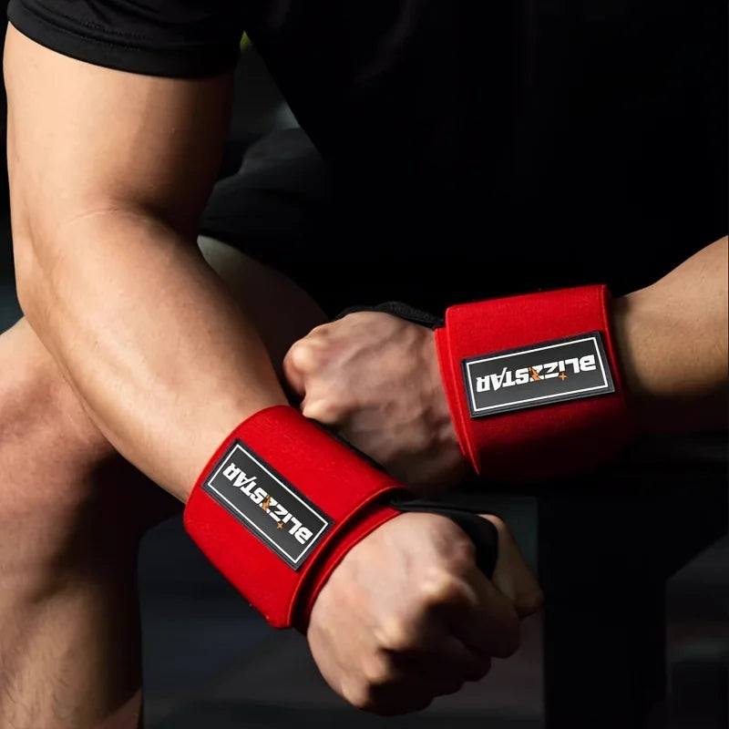 Gym Wrist Wraps for Weightlifting, Harden Wrist Support Straps, Fitness Wrist Brace Fit Deadlift, Bench Press, Strength Training