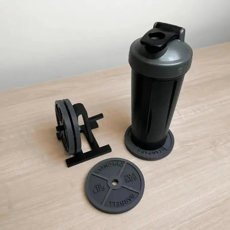 Barbell Bumper Plate Weight Plate ABS Cup With Storage Stand To Keep Table Organized M4YD