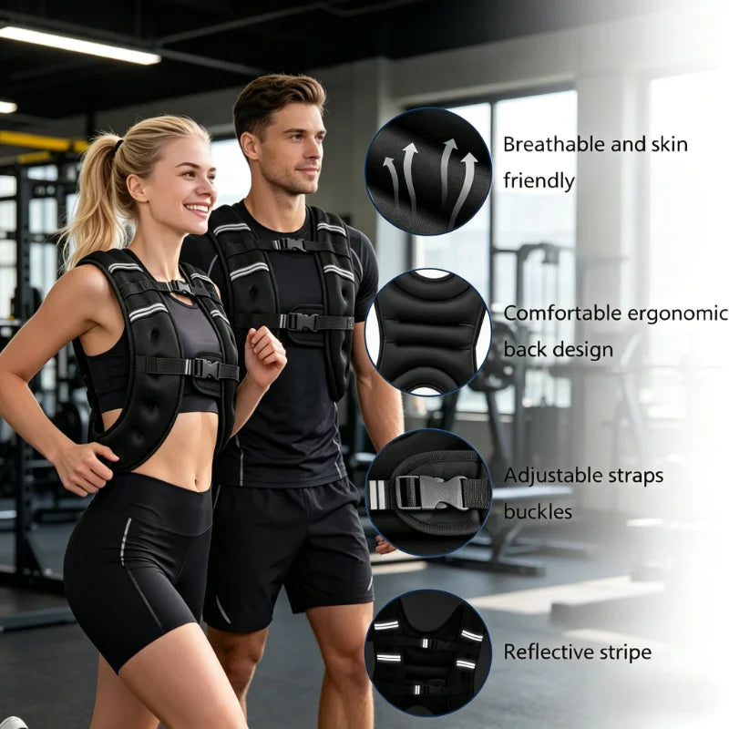 Cooling Breathable Weighted Vest for Men Women, 5kg load design, suitable for walking, fitness and daily cardio training