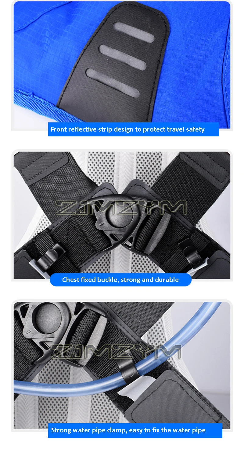 Waterproof Hydration Backpack Comfortable Breathable Sport Water Bag Backpacks With 2L Water Bag For Running Cycling Tourism