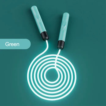 Adjustable Night Glowing Skip Rope Exercise Jump Ropes Light Up Outdoor Supplies Portable Training Sports Equipment