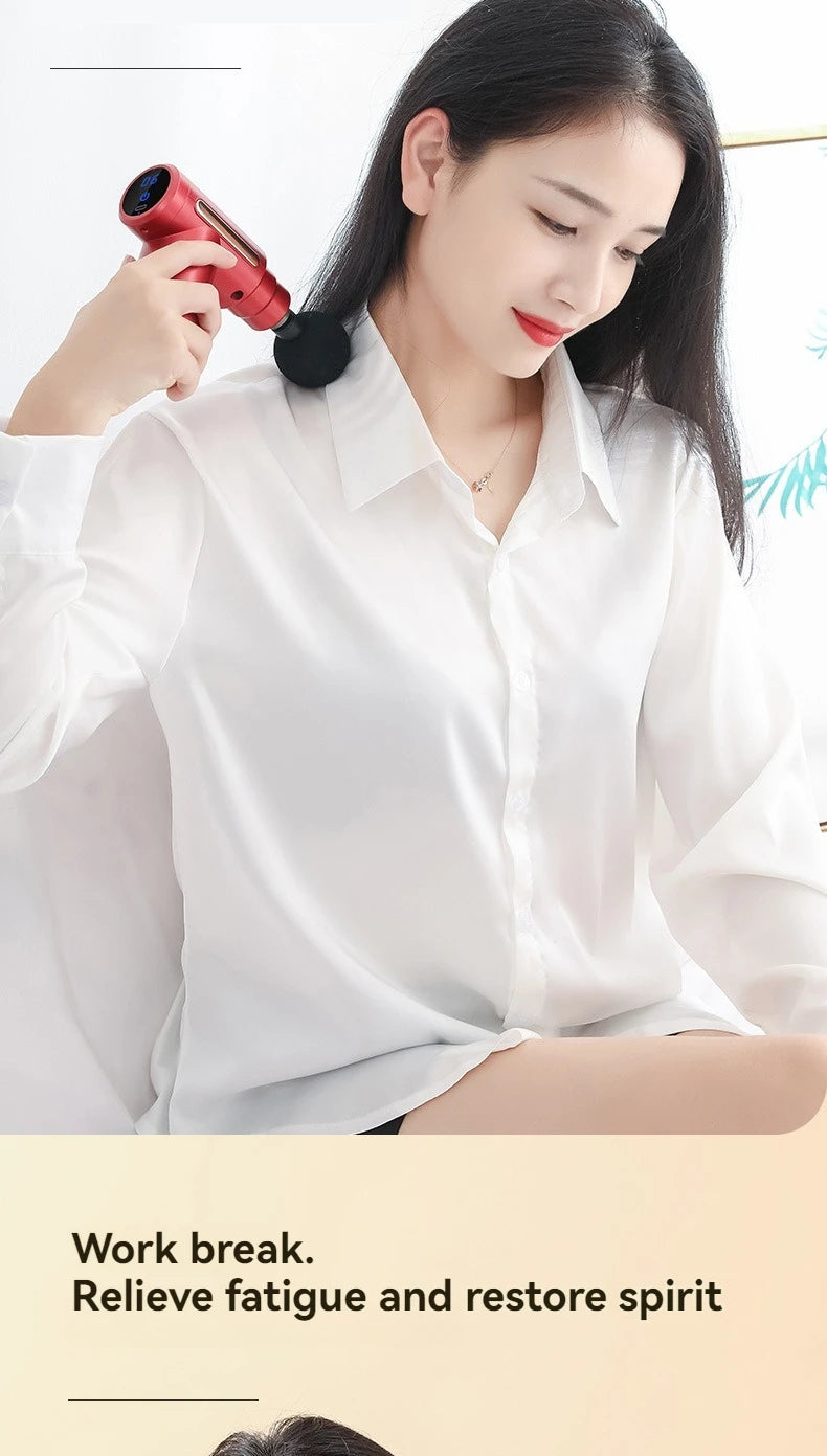 Mini Muscle Massage Gun Portable Deep Handheld Percussion Massager for Body Back Neck And Leg Pain Relief