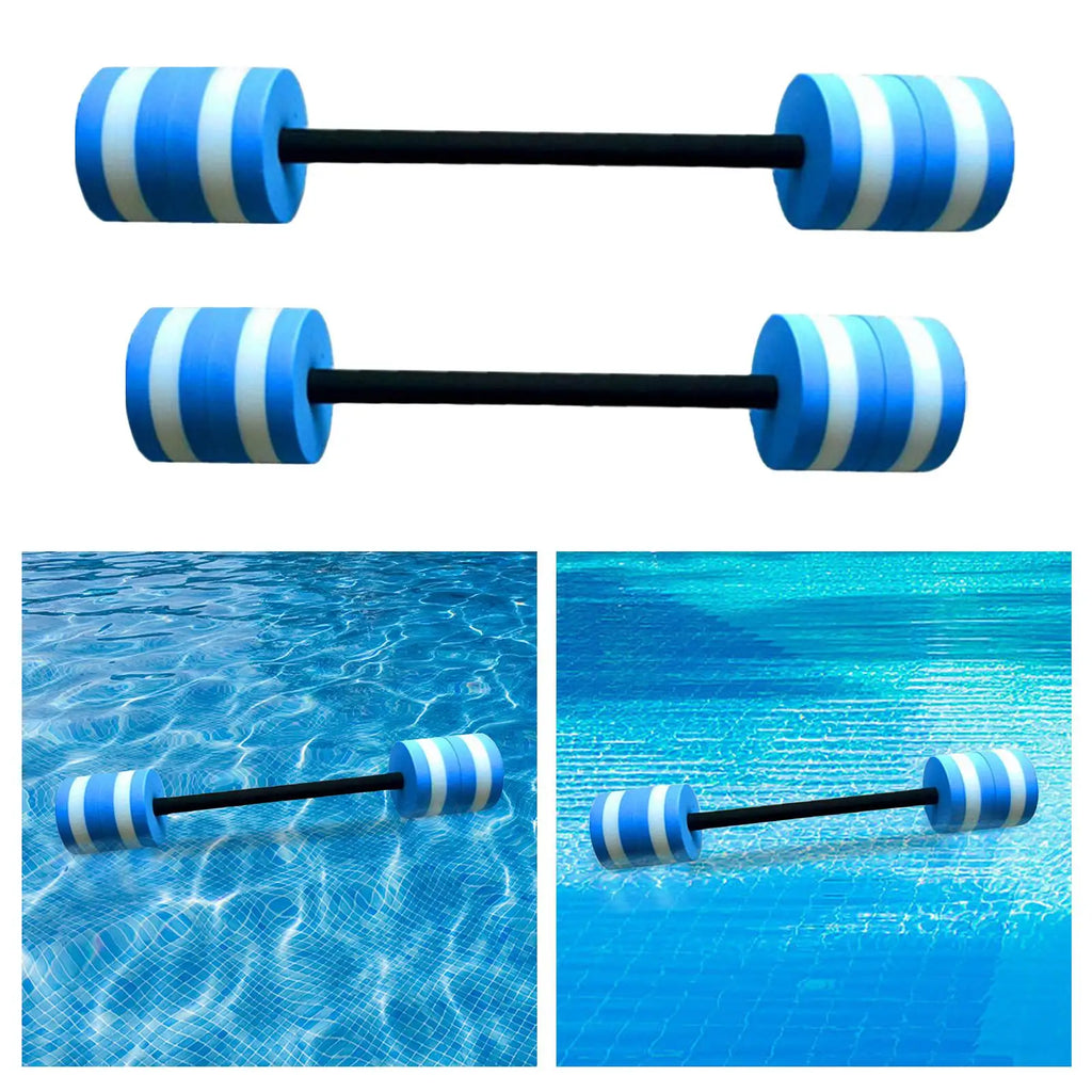 Pool Swimming Barbell Accessory Soft EVA Aquatic Dumbbells Adjustable Weights for Water Sports and Training