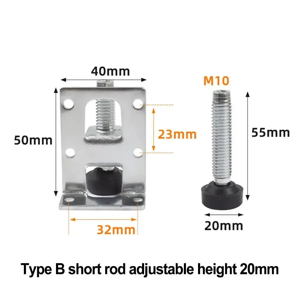 Adjustable Leveling Feet Heavy Duty Height Adjuster Furniture Leveler Foot Leveler Legs For Cabinet Table Workbench