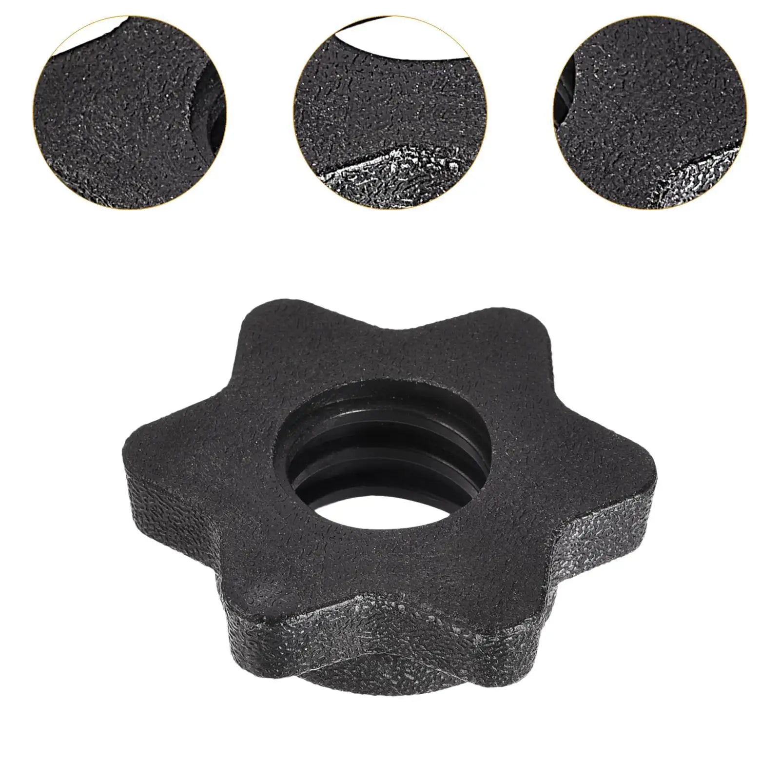 2Pcs Barbell Screw Collars Equipment Steel Replacement for 25mm/0.98inch Bars for Workout Outdoor Indoor Fitness Home Gym