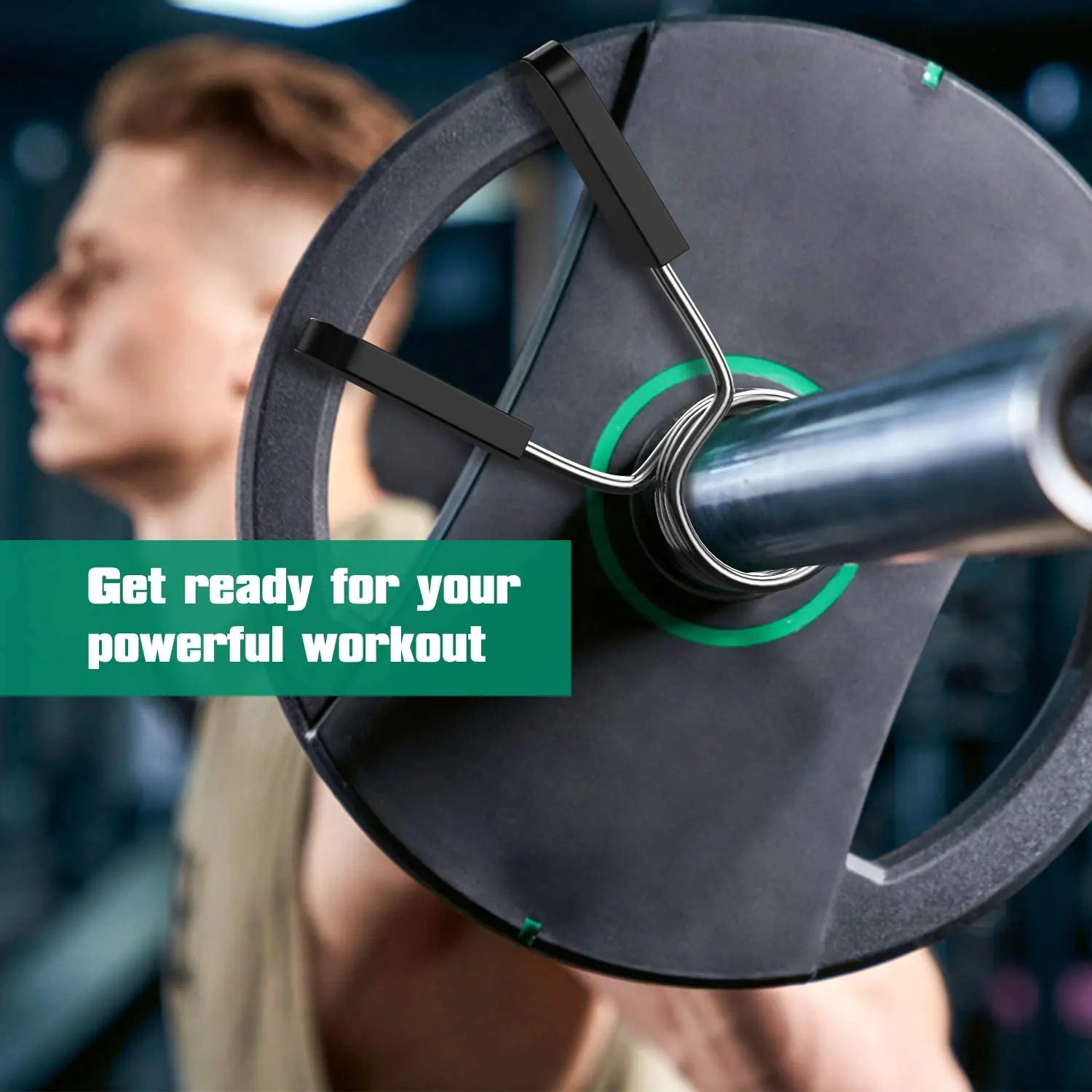 2 Piece 25/28/30 mm Barbell Clamp Spring Collar Clips Gym Weight Dumbbell Lock Standard Lifting Kit Barbell Lock