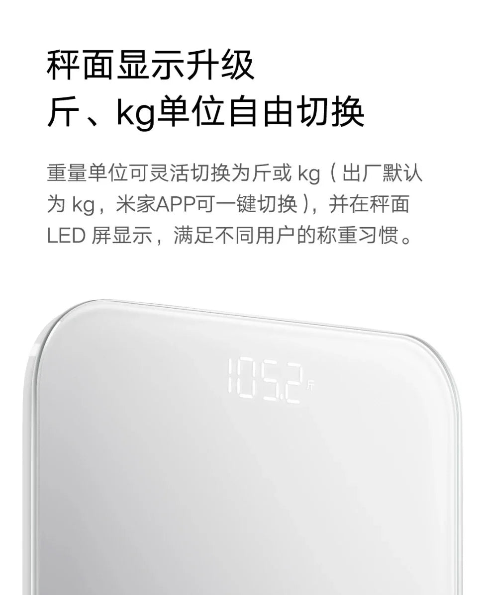Xiaomi Mijia Weight Scale S200 Bluetooth 5.4 Smart Body Weight BMI LED Digital Display Accurate Measurement Work with Mihome APP