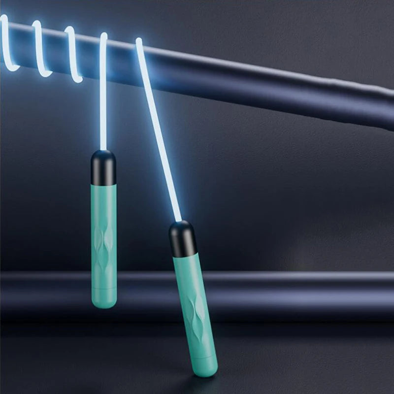 Adjustable Night Glowing Skip Rope Exercise Jump Ropes Light Up Outdoor Supplies Portable Training Sports Equipment