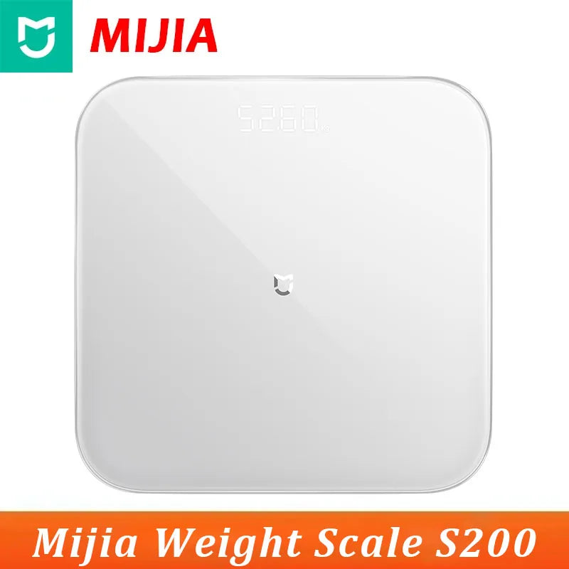 Xiaomi Mijia Weight Scale S200 Bluetooth 5.4 Smart Body Weight BMI LED Digital Display Accurate Measurement Work with Mihome APP