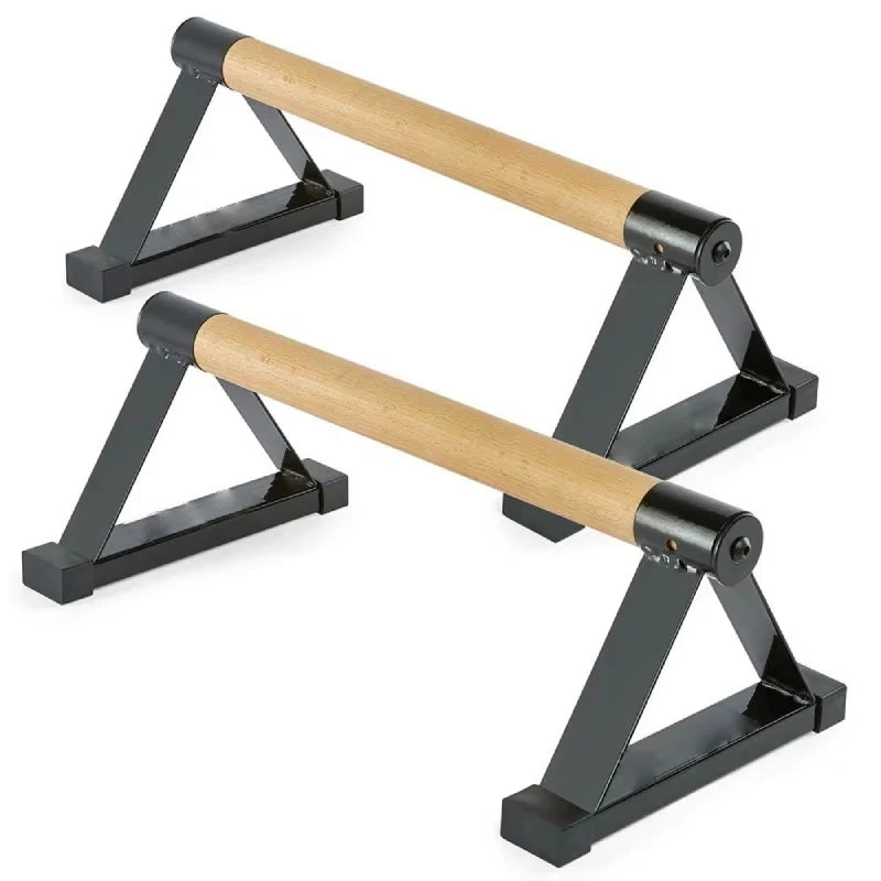 Solid Wood Push Up Board – Anti-Slip Calisthenics Stand for Home Gym Strength Training