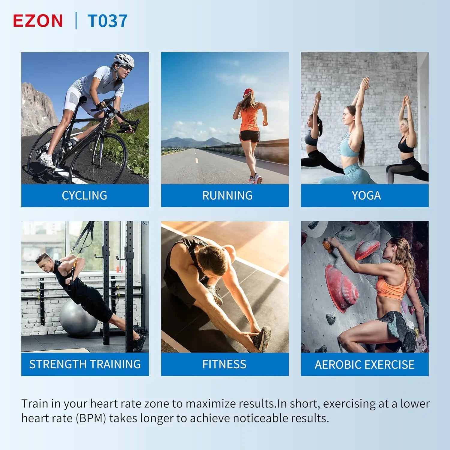 Heart Rate Monitor Men Women Outdoor Running Cycling Sports Digital Watches With Chest Strap Fitness Sensor Counter