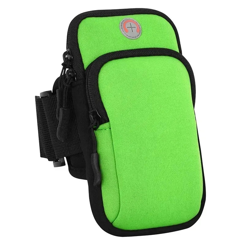 Running Armband Phone Holder with Headphone Jack Neoprene Waterproof for Gym Workout Hiking Outdoor Sports