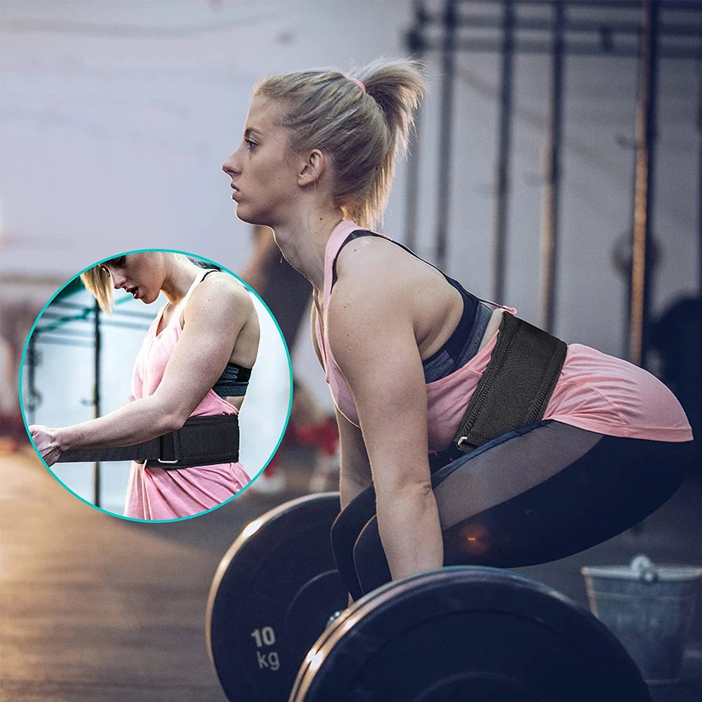 Weight Lifting Belt for Men & Women, Weight Belt for Workout Weightlifting, Powerlifting, Squat & Deadlift, Adjustable Gym Belt