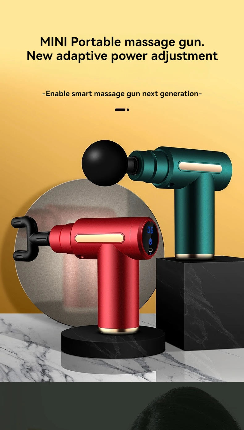 Mini Muscle Massage Gun Portable Deep Handheld Percussion Massager for Body Back Neck And Leg Pain Relief