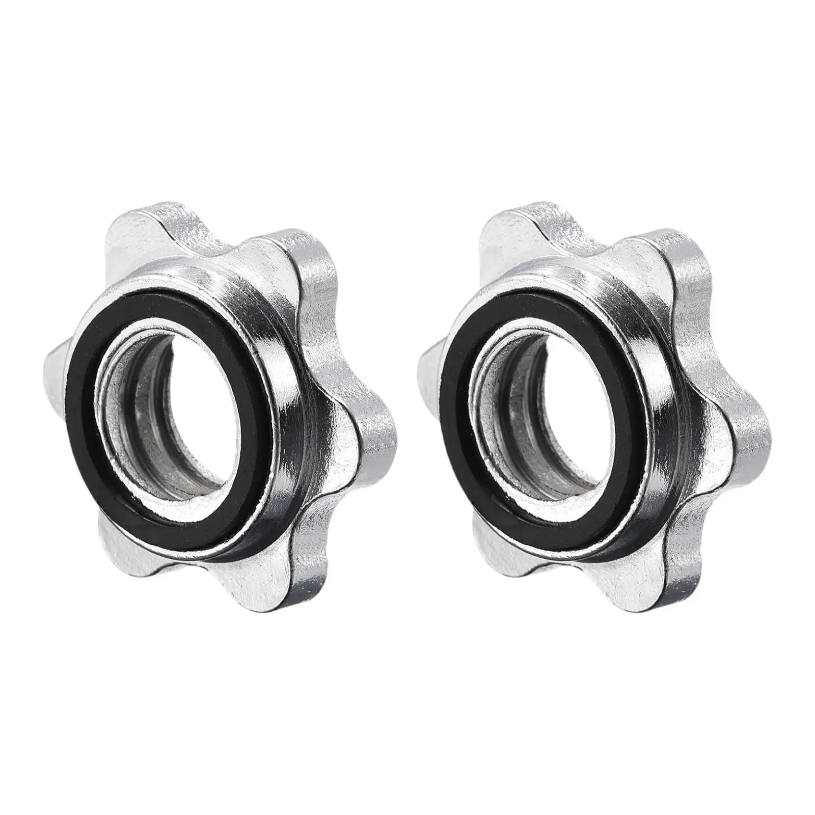 2Pcs Barbell Screw Collars Equipment Steel Replacement for 25mm/0.98inch Bars for Workout Outdoor Indoor Fitness Home Gym