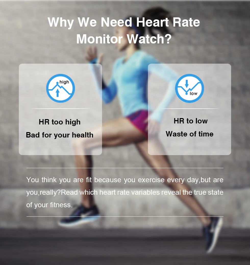 Heart Rate Monitor Men Women Outdoor Running Cycling Sports Digital Watches With Chest Strap Fitness Sensor Counter