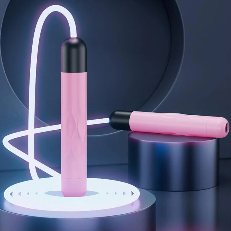 Adjustable Night Glowing Skip Rope Exercise Jump Ropes Light Up Outdoor Supplies Portable Training Sports Equipment