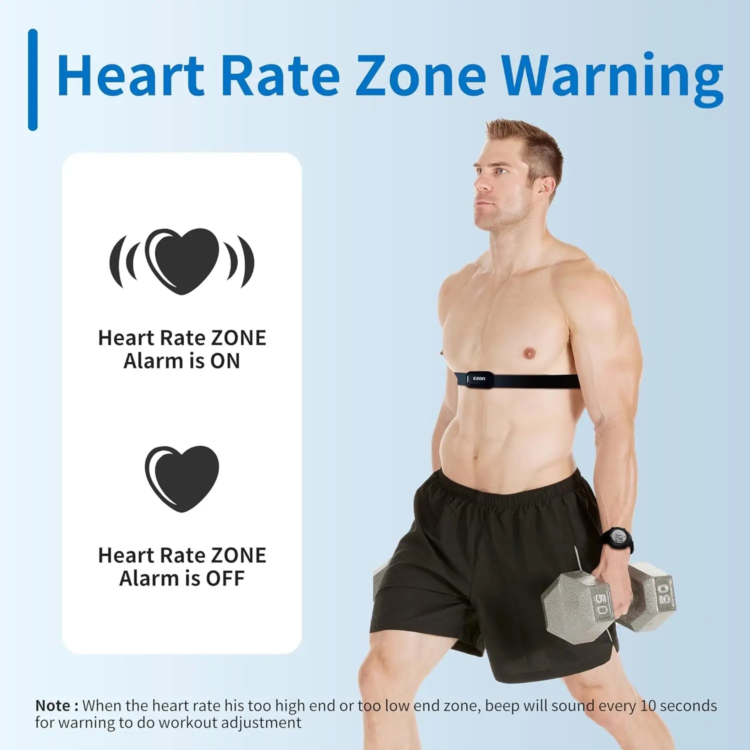 Heart Rate Monitor Men Women Outdoor Running Cycling Sports Digital Watches With Chest Strap Fitness Sensor Counter