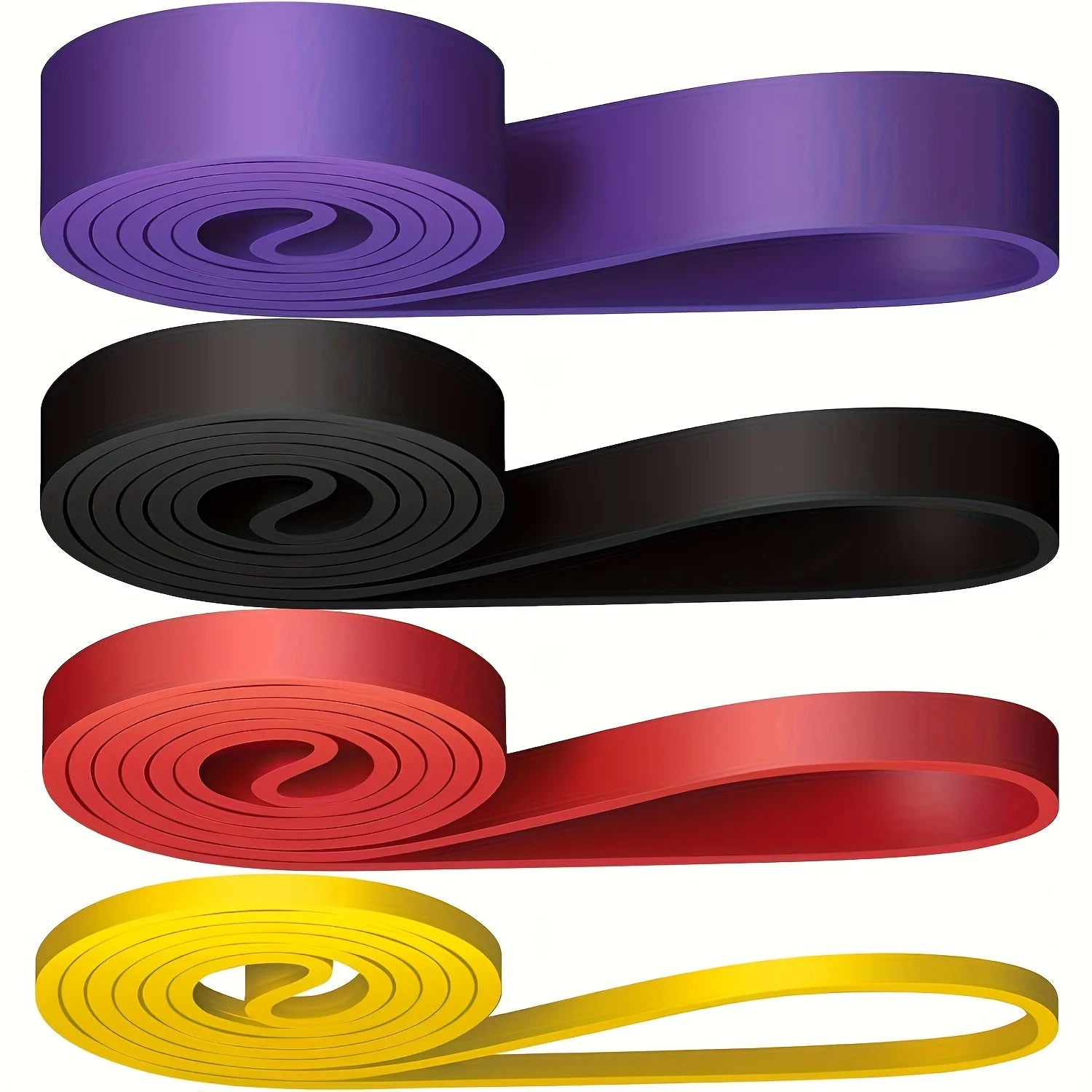Stackable Resistance Band Set for Muscle Training, Exercise, Fitness, Shaping, Tpe Material, Suitable for Gym, Home, Outdoor Use