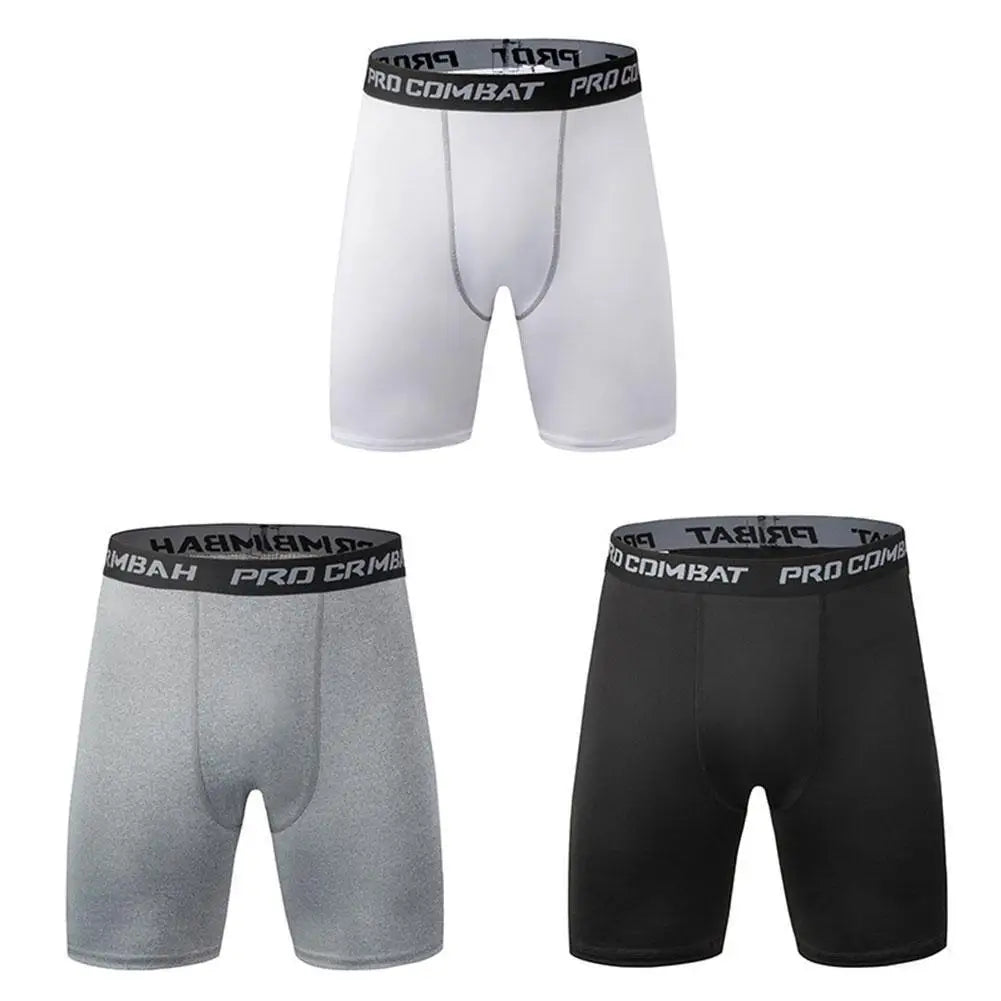 Men Bodybuilding Shorts Fitness Workout Inseam Gym Knickers Male Muscle Alive Elastic Compression Tights Skinny Leggins Hombre
