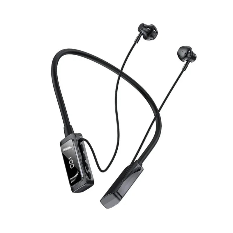 Wireless Sports Earbuds Bluetooth-compatible 5.3 Neckband Earphones with Noise Cancelling for Fitness Gym and Biking