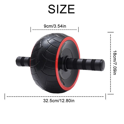 Ab Wheel Roller Strength Training Fitness Equipment Home Gym Exerciser Workouts Abdominal Muscle Trainer