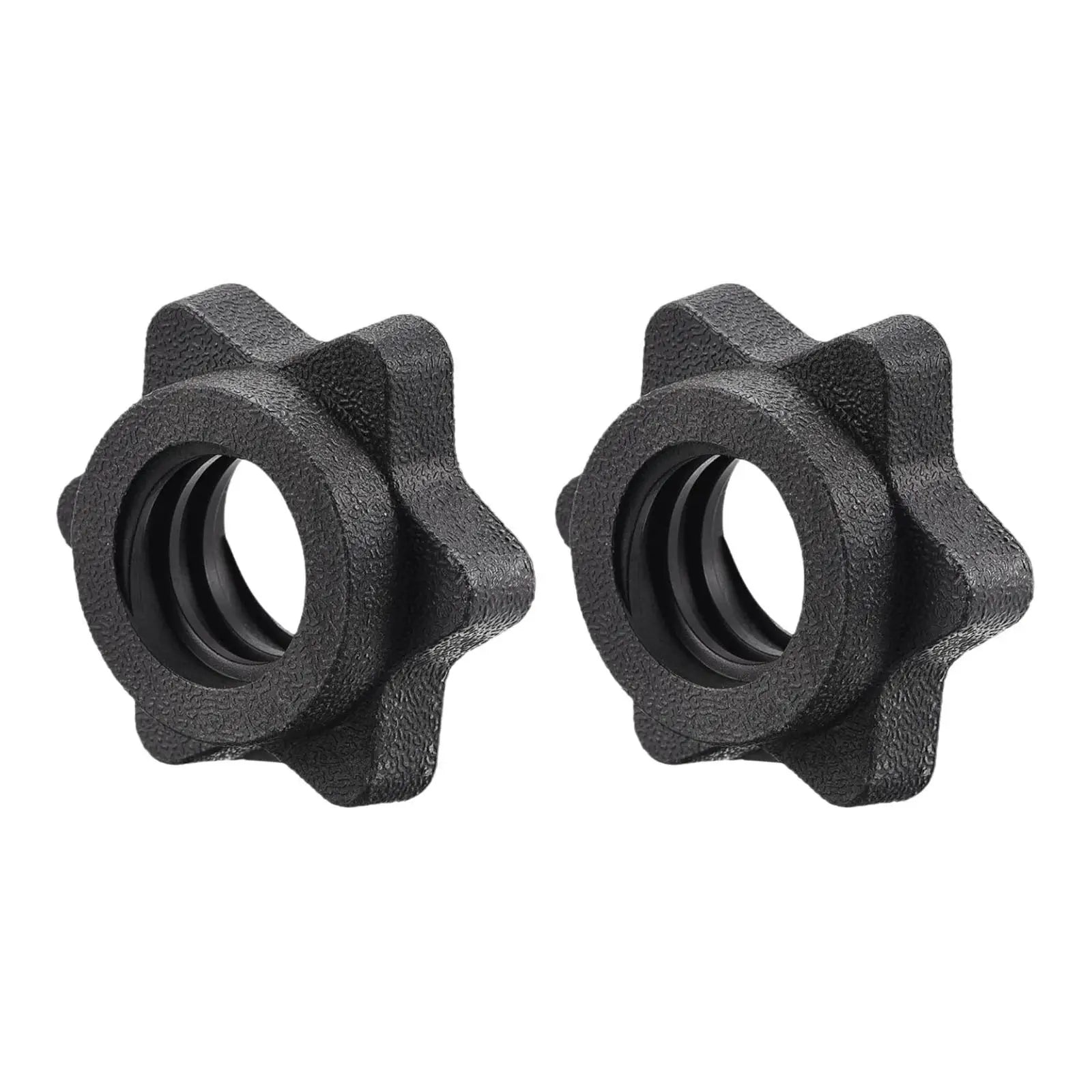 2Pcs Barbell Screw Collars Equipment Steel Replacement for 25mm/0.98inch Bars for Workout Outdoor Indoor Fitness Home Gym