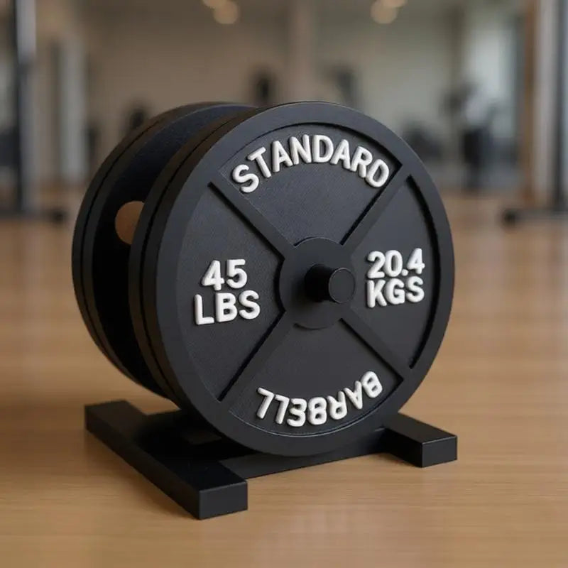 Barbell Bumper Plate Weight Plate ABS Cup With Storage Stand To Keep Table Organized M4YD