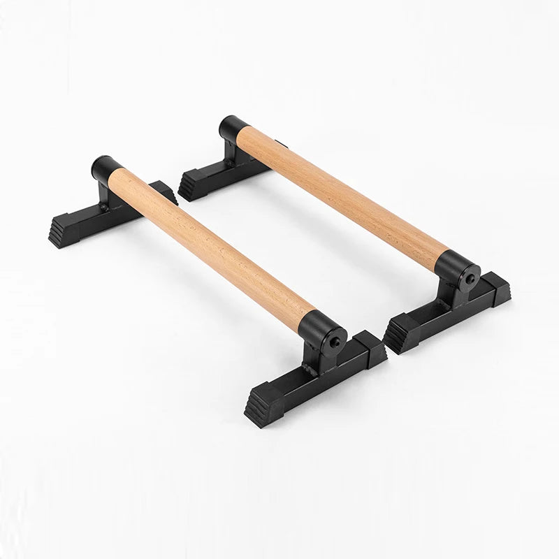 Solid Wood Push Up Board – Anti-Slip Calisthenics Stand for Home Gym Strength Training