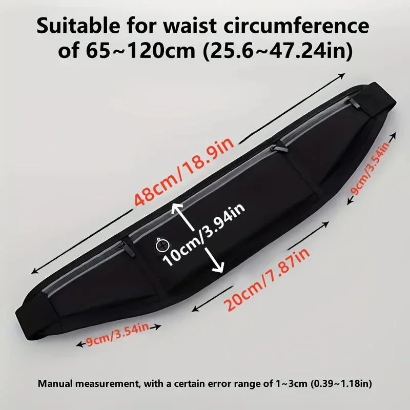 Running Waist Bag Men Women Invisible Elastic Running Belt Multifunction Sports Mobile Phone Waist Belt Bag Gym Fitness Marathon