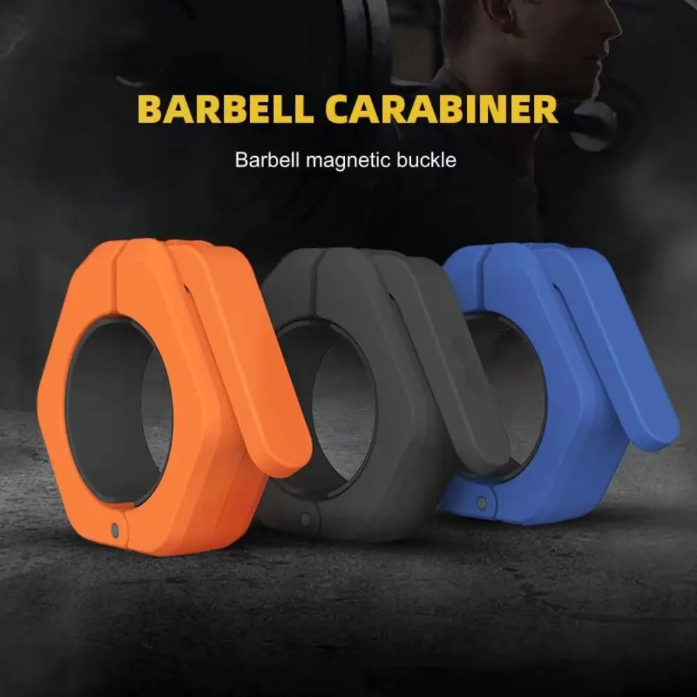 Magnetic Weightlifting Barbell Clamps Hexagon Quick Release Barbell Spin Lock Universal Deadlift Barbell Collars Trap Bar