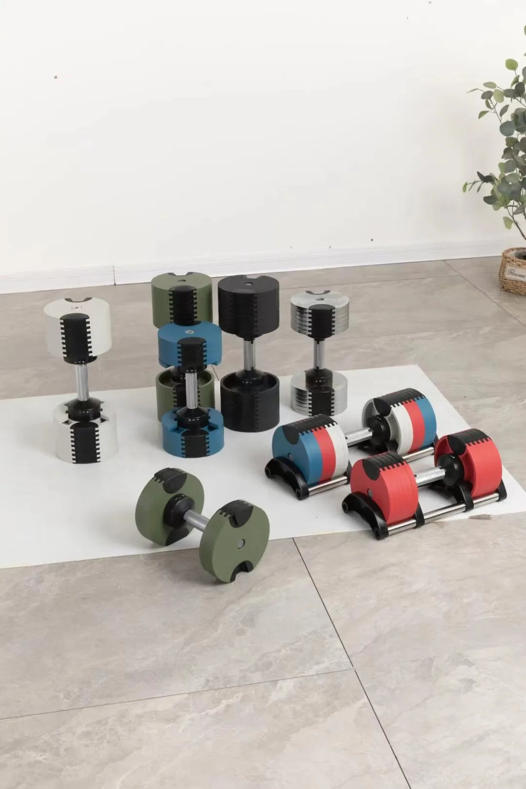36kg Increment 2kg Weight Adjustable Single Dumbbells For Workout Strength Weightlifting Training Gym Use