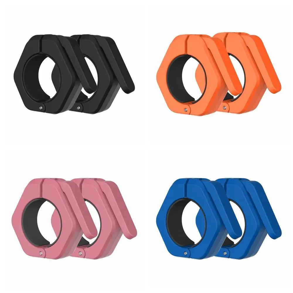 Magnetic Weightlifting Barbell Clamps Hexagon Quick Release Barbell Spin Lock Universal Deadlift Barbell Collars Trap Bar