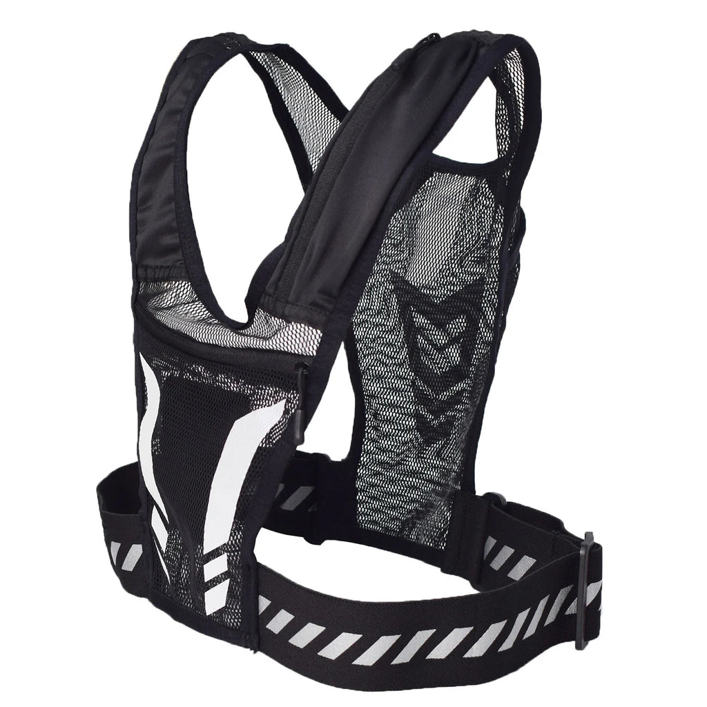 Adjustable Weighted Vest for Running & Fitness, Unisex Workout Vest with Reflective Strips, Breathable Strength Training Jacket
