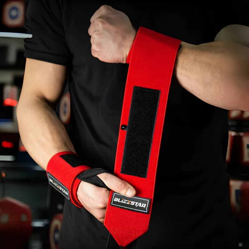 Gym Wrist Wraps for Weightlifting, Harden Wrist Support Straps, Fitness Wrist Brace Fit Deadlift, Bench Press, Strength Training