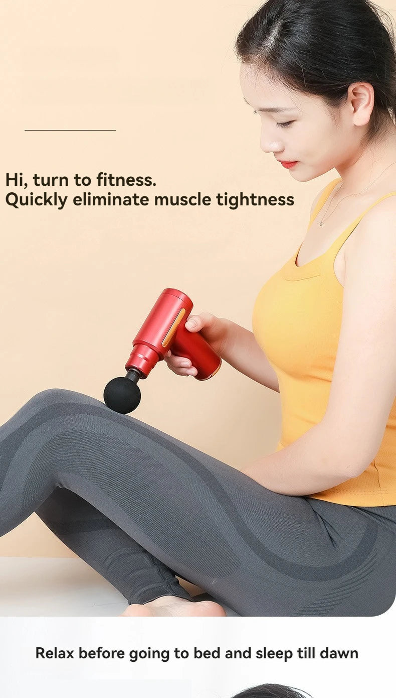 Mini Muscle Massage Gun Portable Deep Handheld Percussion Massager for Body Back Neck And Leg Pain Relief