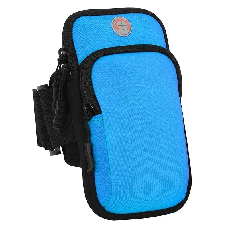 Running Armband Phone Holder with Headphone Jack Neoprene Waterproof for Gym Workout Hiking Outdoor Sports