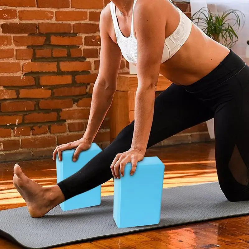 High Density Yoga Blocks Anti-Slip EVA Yoga Brick Foam Blocks Supportive Lightweight Eco Friendly Foam Fitness Yoga Accessories