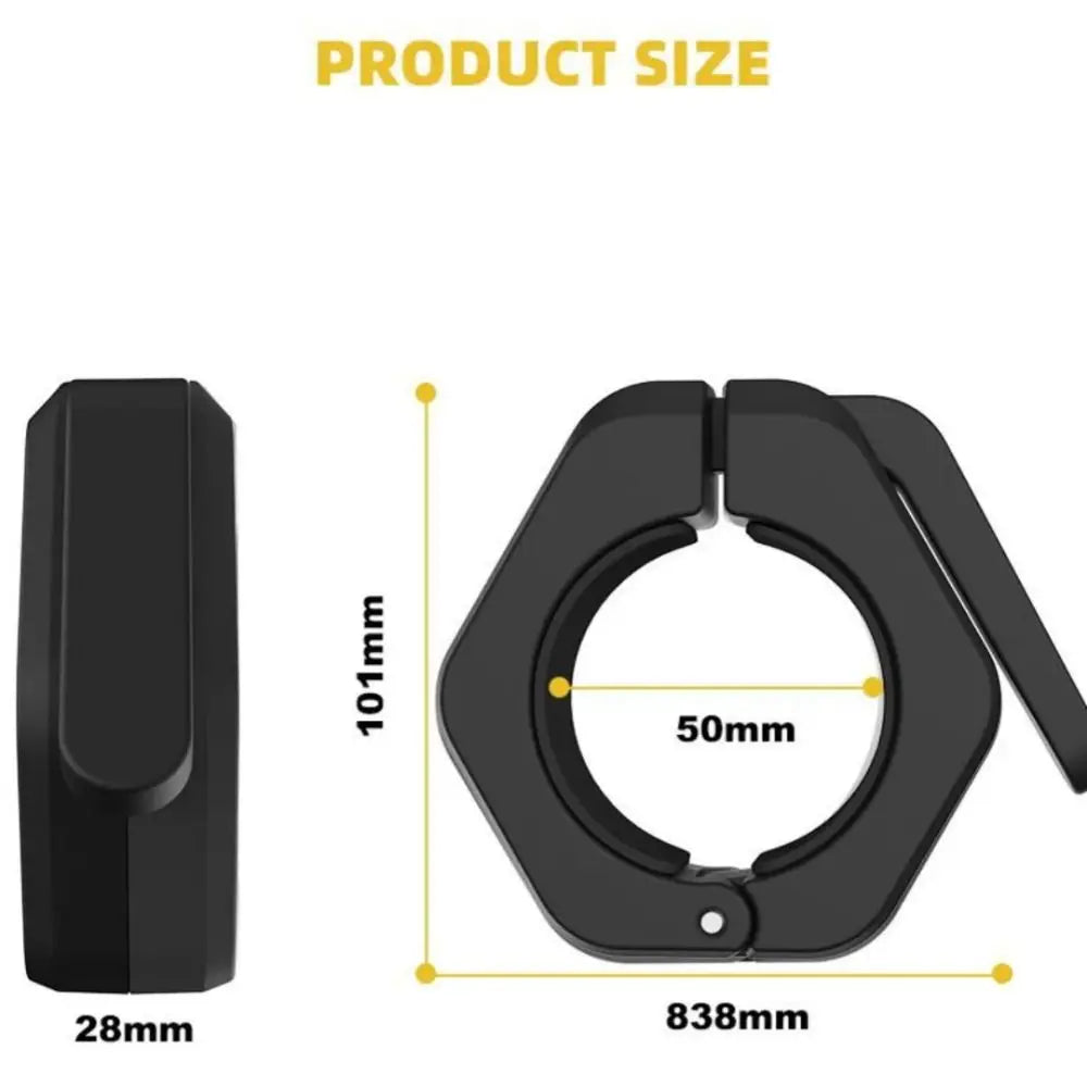 Magnetic Weightlifting Barbell Clamps Hexagon Quick Release Barbell Spin Lock Universal Deadlift Barbell Collars Trap Bar