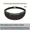 Running Waist Bag Men Women Invisible Elastic Running Belt Multifunction Sports Mobile Phone Waist Belt Bag Gym Fitness Marathon