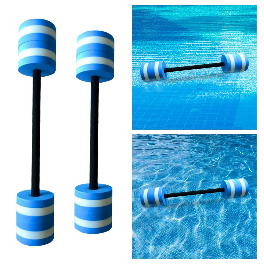 Pool Swimming Barbell Accessory Soft EVA Aquatic Dumbbells Adjustable Weights for Water Sports and Training