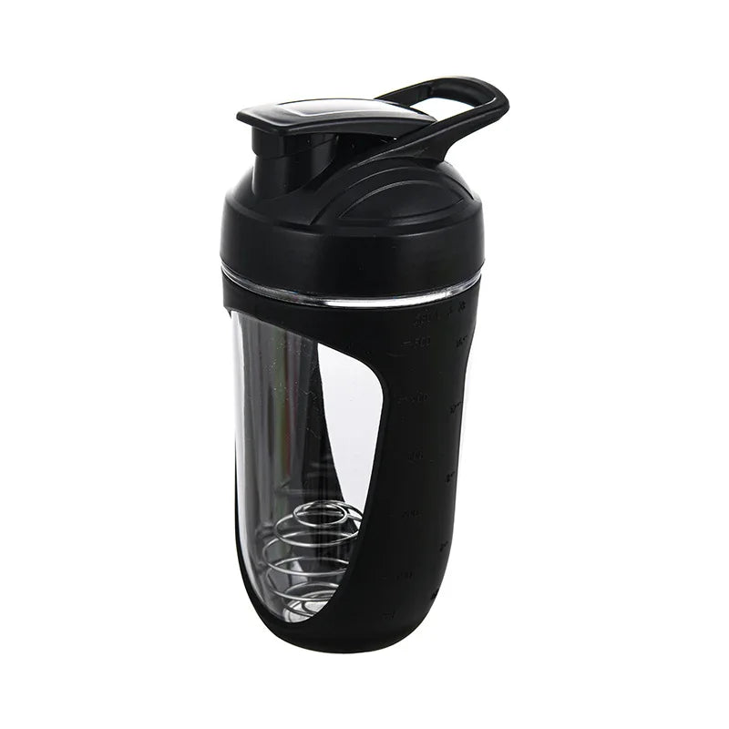 680ml Shaker Bottle Protein Shaker Fitness Bottle Plastic Bottle with Stainless Ball for Fitness Enthusiasts Athletes Sports Cup
