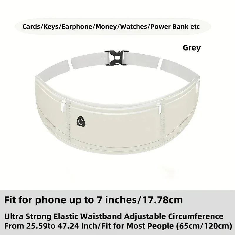Running Waist Bag Men Women Invisible Elastic Running Belt Multifunction Sports Mobile Phone Waist Belt Bag Gym Fitness Marathon
