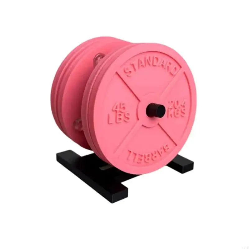 Barbell Bumper Plate Weight Plate ABS Cup With Storage Stand To Keep Table Organized M4YD