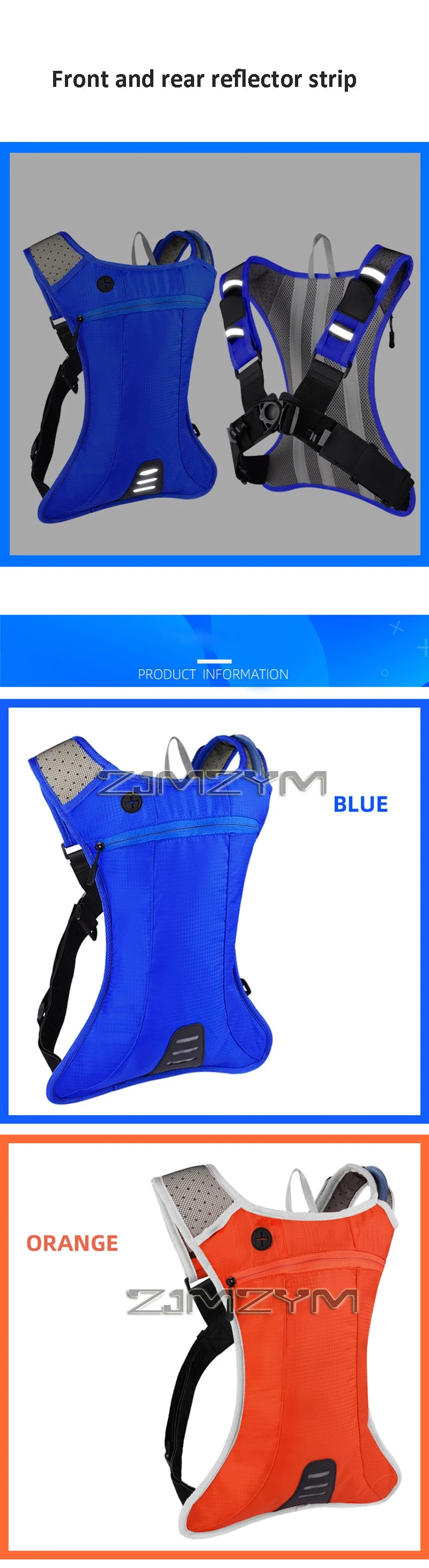 Waterproof Hydration Backpack Comfortable Breathable Sport Water Bag Backpacks With 2L Water Bag For Running Cycling Tourism